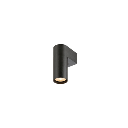 SLV 1011925 ENOLA 2.0 S, WL, SINGLE, GU10 MINI, PAR11, Surface-mounted wall luminaire, 1 x 5 W, black (MD01)