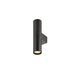 SLV 1011927 ENOLA 2.0 S, WL, DOUBLE, GU10 MINI, PAR11, Surface-mounted wall luminaire, 2 x 5 W, black (MD01)