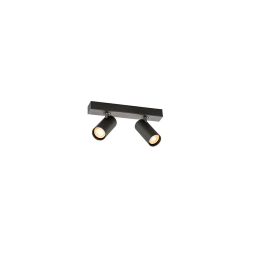 SLV 1011931 ENOLA 2.0 S, CL, DOUBLE, GU10 MINI, PAR11, Surface-mounted ceiling luminaire, 2 x 5 W, black (MD01)