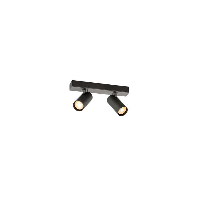 SLV 1011931 ENOLA 2.0 S, CL, DOUBLE, GU10 MINI, PAR11, Surface-mounted ceiling luminaire, 2 x 5 W, black (MD01)