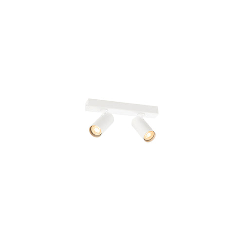 SLV 1011932 ENOLA 2.0 S, CL, DOUBLE, GU10 MINI, PAR11, Surface-mounted ceiling luminaire, 2 x 5 W, white (MD01)