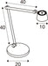 SLV 1012003 MECANICA 2.0, TL, LED, CCT, Table Lamp, 2700/4000/6500 K, 9 W, Touch, black (MD12)