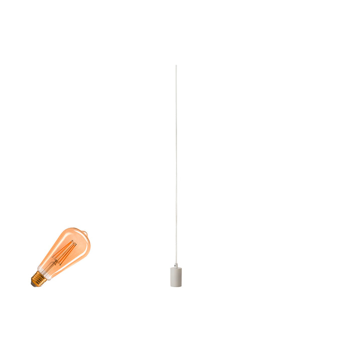 SLV 1012026 FITU LAMP SET, PD, 1~ pendant luminaire, E27, 2500 K, PHASE, 320°, white (MD01)