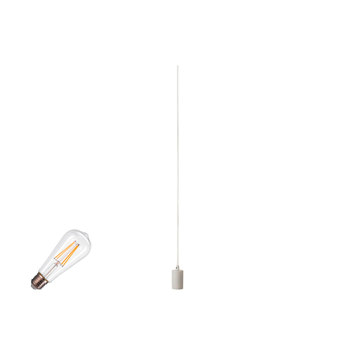 SLV 1012033 FITU LAMP SET, PD, 1~ pendant luminaire, E27, 2700 K, PHASE, 320°, white (MD01)