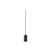 SLV 1012105 FITU LAMP SET, PD, STONE, INCL. E27 LAMP AND 3PH. ADAPTER, 3~ pendant luminaire, pendant length: 500 cm, 1900 K, Globe 125, 1 x 15 W, 6 W, 330°, black (MD01)