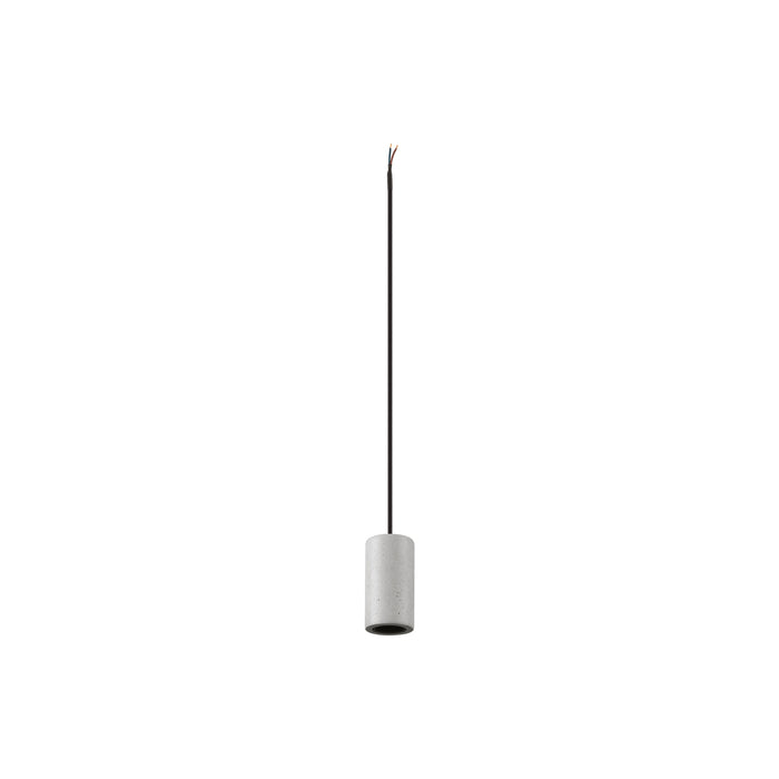 SLV 1012109 FITU LAMP SET, PD, STONE, INCL. E27 LAMP AND 3PH. ADAPTER, 3~ pendant luminaire, pendant length: 500 cm, 1900 K, Globe 125, 1 x 15 W, 6 W, 330°, grey (MD01)
