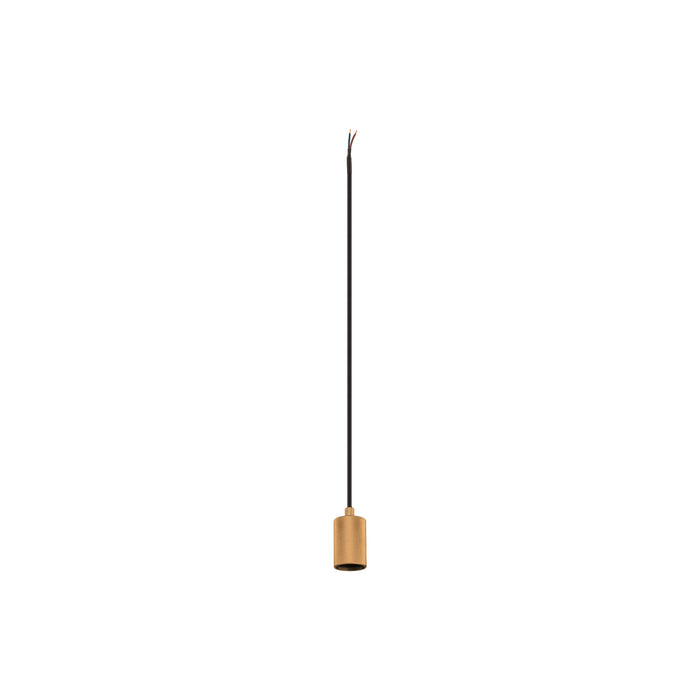 SLV 1012104 FITU LAMP SET, PD, RIBBED, INCL. E27 LAMP AND 1PH. ADAPTER, 1~ pendant luminaire, pendant: 500 cm, 1900 K, Globe 150, 1 x 15 W, 6 W , 330°, gold (MD01)