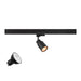 SLV 1012068 PURI 2.0 LAMP SET, Tube, 3~ Spot, INCL. PAR16 GU10, 3000 K, GU10, 1 x 6 W, PHASE, 38°, black (MD01)
