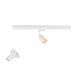 SLV 1012073 PURI 2.0 LAMP SET, Tube, 3~ Spot, INCL. PAR16 GU10, 2700 K, GU10, 1 x 6 W, PHASE, 38°, white (MD01)