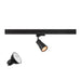SLV 1012081 PURI 2.0 LAMP SET, Dome, 3~ Spot, INCL. PAR16 GU10, 3000 K, GU10, 1 x 6 W, PHASE, 38°, black (MD01)