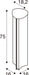 SLV 1012138 ALEGRIA 75, POLE, TRIAC, floor lamp, IP65, 2200 K / 2700 K, 30 W, anthracite (MD12)