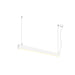 SLV 1012154 GLENOS 2.0, PD, 1.2M, DALI, UGR19, Pendant luminaire, Pendant length: 200 cm, 3000 K, 38 W, 80°, white (MD01)