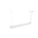 SLV 1012154 GLENOS 2.0, PD, 1.2M, DALI, UGR19, Pendant luminaire, Pendant length: 200 cm, 3000 K, 38 W, 80°, white (MD24)