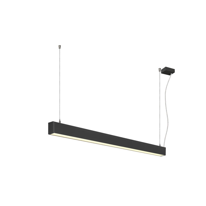 SLV 1012155 GLENOS 2.0, PD, 1.2M, DALI, UGR19, Pendant luminaire, Pendant length: 200 cm, 3000 K, 38 W, 80°, black (MD01)