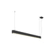 SLV 1012155 GLENOS 2.0, PD, 1.2M, DALI, UGR19, Pendant luminaire, Pendant length: 200 cm, 3000 K, 38 W, 80°, black (MD01)