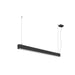 SLV 1012155 GLENOS 2.0, PD, 1.2M, DALI, UGR19, Pendant luminaire, Pendant length: 200 cm, 3000 K, 38 W, 80°, black (MD23)