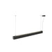 SLV 1012155 GLENOS 2.0, PD, 1.2M, DALI, UGR19, Pendant luminaire, Pendant length: 200 cm, 3000 K, 38 W, 80°, black (MD24)