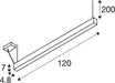 SLV 1012156 GLENOS 2.0, PD, 1.2M, DALI, UGR19, Pendant luminaire, Pendant length: 200 cm, 4000 K, 38 W, 80°, white (MD12)