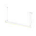 SLV 1012158 GLENOS 2.0, PD, 1.5M, DALI, UGR19, Pendant luminaire, Pendant length: 200 cm, 3000 K, 46 W, 80°, white (MD01)