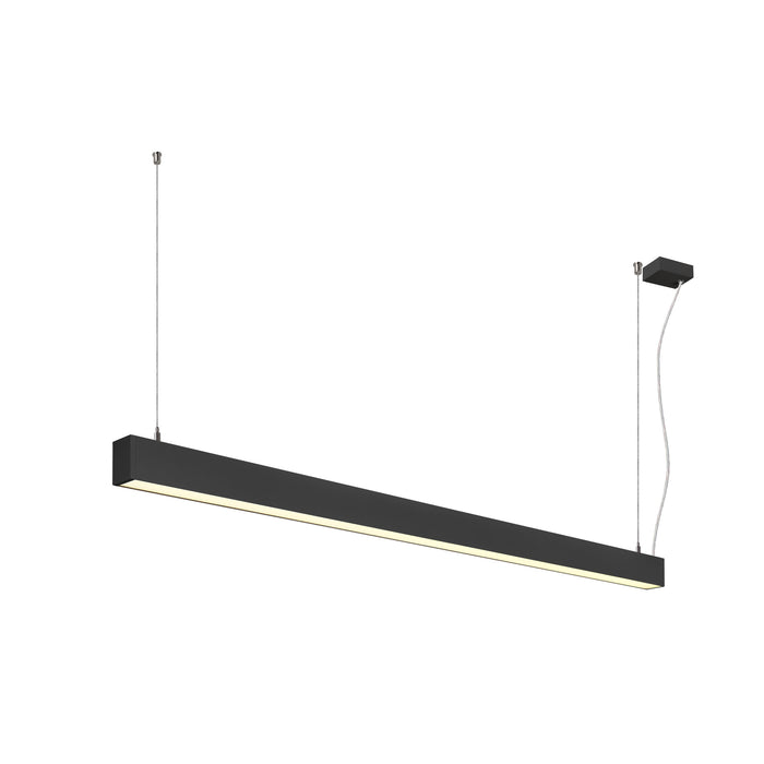 SLV 1012159 GLENOS 2.0, PD, 1.5M, DALI, UGR19, Pendant luminaire, Pendant length: 200 cm, 3000 K, 46 W, 80°, black (MD01)