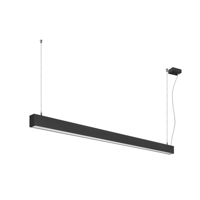 SLV 1012159 GLENOS 2.0, PD, 1.5M, DALI, UGR19, Pendant luminaire, Pendant length: 200 cm, 3000 K, 46 W, 80°, black (MD23)