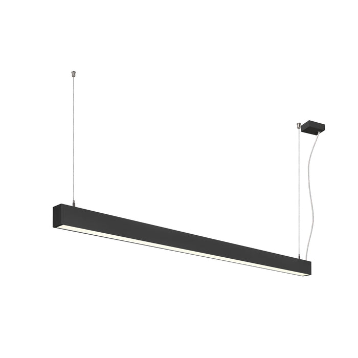 SLV 1012161 GLENOS 2.0, PD, 1.5M, DALI, UGR19, Pendant luminaire, Pendant length: 200 cm, 4000 K, 46 W, 80°, black (MD01)