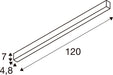 SLV 1012164 GLENOS 2.0, CL, 1.2M, DALI, UGR22, Surface-mounted ceiling luminaire, 4000 K, 17 W, white (MD12)