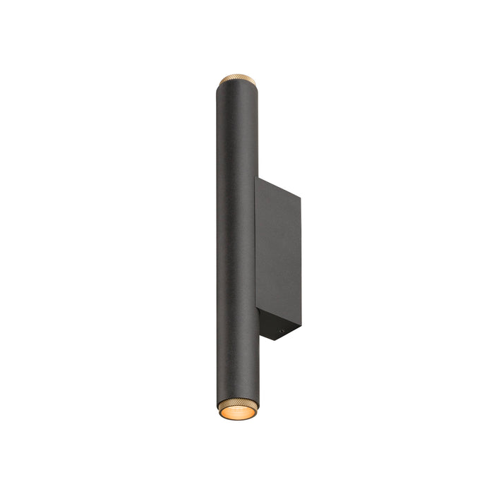 SLV 1012175 GRIP! S, WL, PHASE, UP/DOWN, wall-mounted luminaire, 2700 K, 12 W, 29°, black / gold-coloured (MD23)