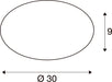 SLV 1012182 LIPSY 2.0 30, CW, DOME, wall and ceiling surface-mounted luminaire, 3000 K / 4000 K, 7.1 W / 11 W, 120°, white / milky (MD12)