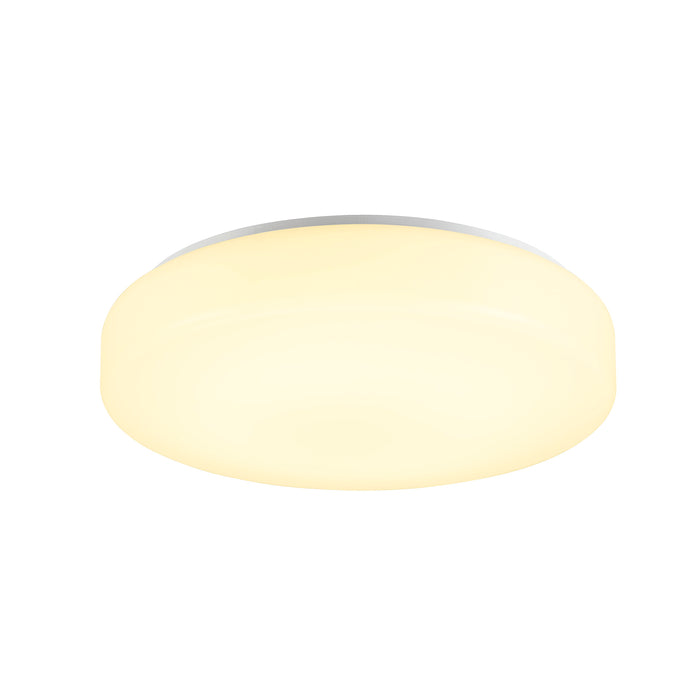 SLV 1012187 LIPSY 2.0 40, CW, DRUM, Wall and Ceiling Surface-Mounted Luminaire, 3000 K / 4000 K, 9/18 W, 120°, white / milky (MD01)