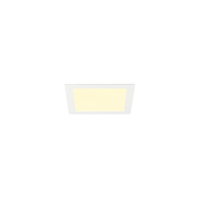 SLV 1012203 SENSER 2.0 24, RL, square, PHASE, recessed ceiling luminaire, 3000 K / 4000 K, 20 W, 90°, white (MD01)