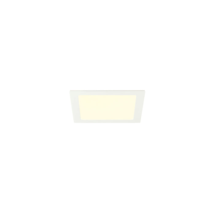 SLV 1012203 SENSER 2.0 24, RL, square, PHASE, recessed ceiling luminaire, 3000 K / 4000 K, 20 W, 90°, white (MD23)