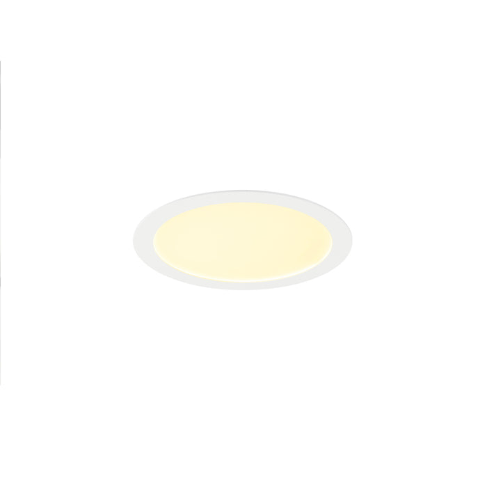 SLV 1012204 SENSER 2.0 30, RL, round, PHASE, recessed ceiling luminaire, 3000 K / 4000 K, 25 W, 90°, white (MD01)