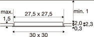 SLV 1012205 SENSER 2.0 30, RL, square, PHASE, recessed ceiling luminaire, 3000 K / 4000 K, 25 W, 90°, white (MD12)