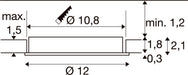 SLV 1012206 SENSER 2.0 12, RL, round, DALI, recessed ceiling luminaire, 3000 K / 4000 K, 7 W, 90°, white (MD12)