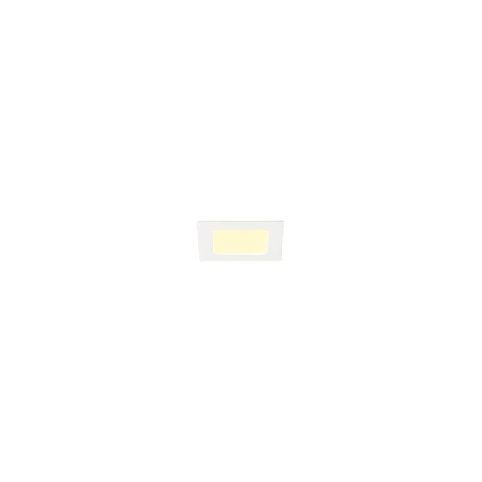 SLV 1012207 SENSER 2.0 12, RL, square, DALI, recessed ceiling luminaire, 3000 K / 4000 K, 7 W, 90°, white (MD01)