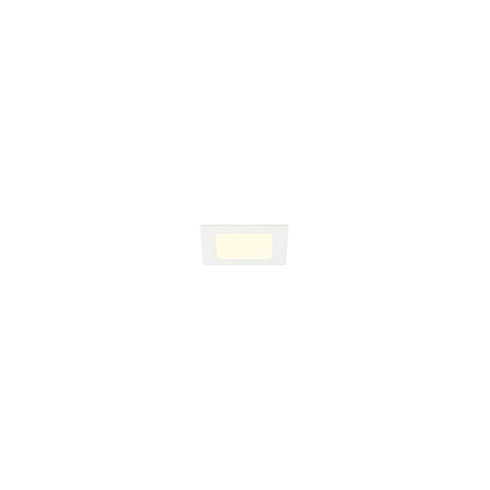 SLV 1012207 SENSER 2.0 12, RL, square, DALI, recessed ceiling luminaire, 3000 K / 4000 K, 7 W, 90°, white (MD23)