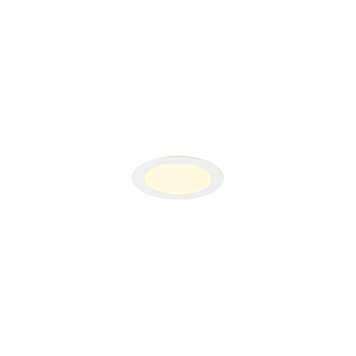 SLV 1012208 SENSER 2.0 18, RL, round, DALI, recessed ceiling luminaire, 3000 K / 4000 K, 12 W, 90°, white (MD23)