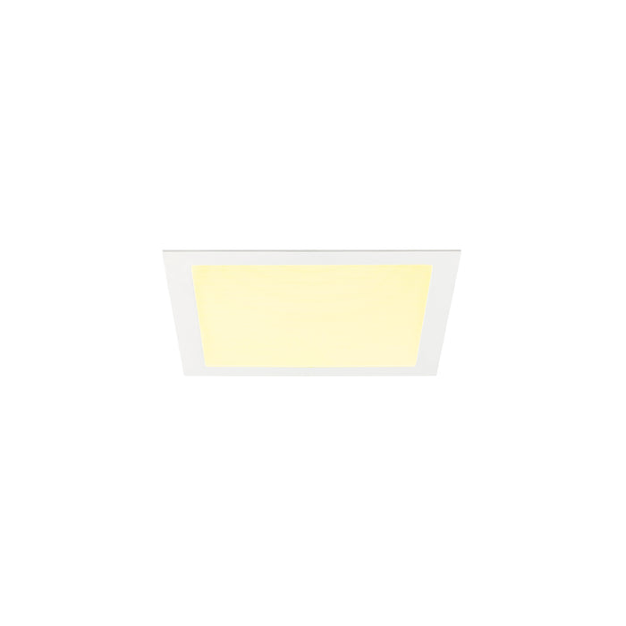 SLV 1012212 SENSER 2.0 30, RL, square, DALI, recessed ceiling luminaire, 3000 K / 4000 K, 24 W, 90°, white (MD01)