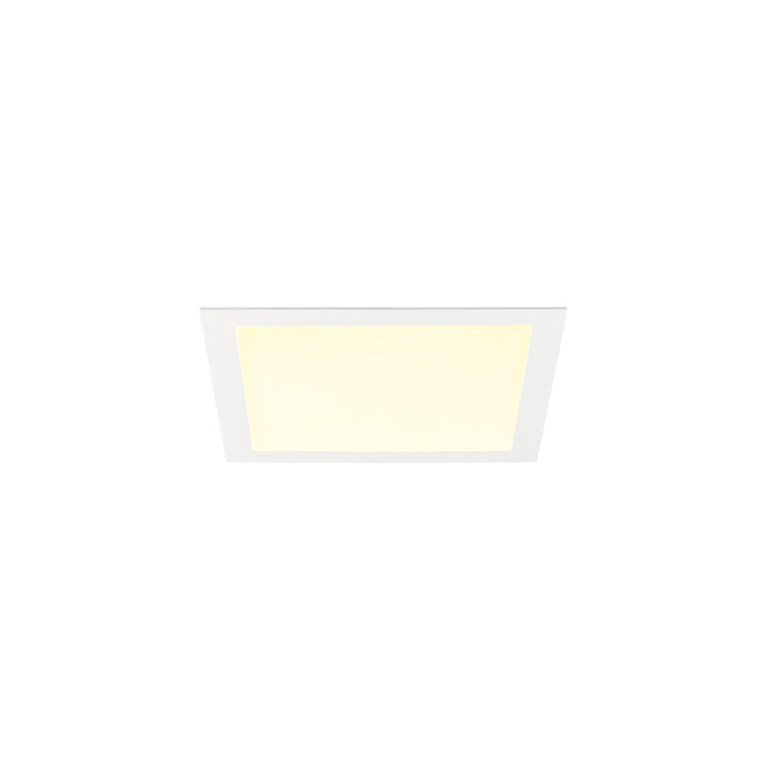 SLV 1012212 SENSER 2.0 30, RL, square, DALI, recessed ceiling luminaire, 3000 K / 4000 K, 24 W, 90°, white (MD23)