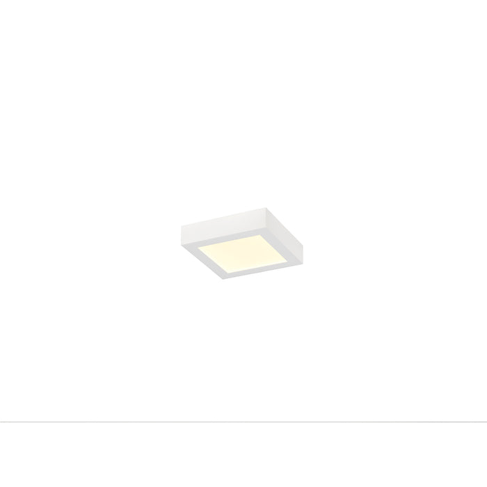 SLV 1012216 SENSER 2.0 18, CW, square, PHASE, surface-mounted wall and ceiling luminaire, 3000 K / 4000 K, 14 W, 90°, white (MD01)