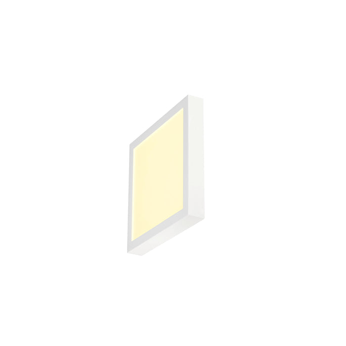 SLV 1012220 SENSER 2.0 30, CW, square, PHASE, wall and ceiling surface-mounted luminaire, 3000 K / 4000 K, 28 W, 90°, white (MD25)