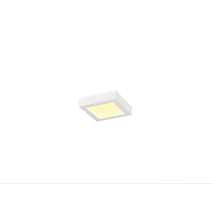 SLV 1012224 SENSER 2.0 18, CW, square, DALI, surface-mounted wall and ceiling luminaire, 3000 K / 4000 K, 13 W, 90°, white (MD01)