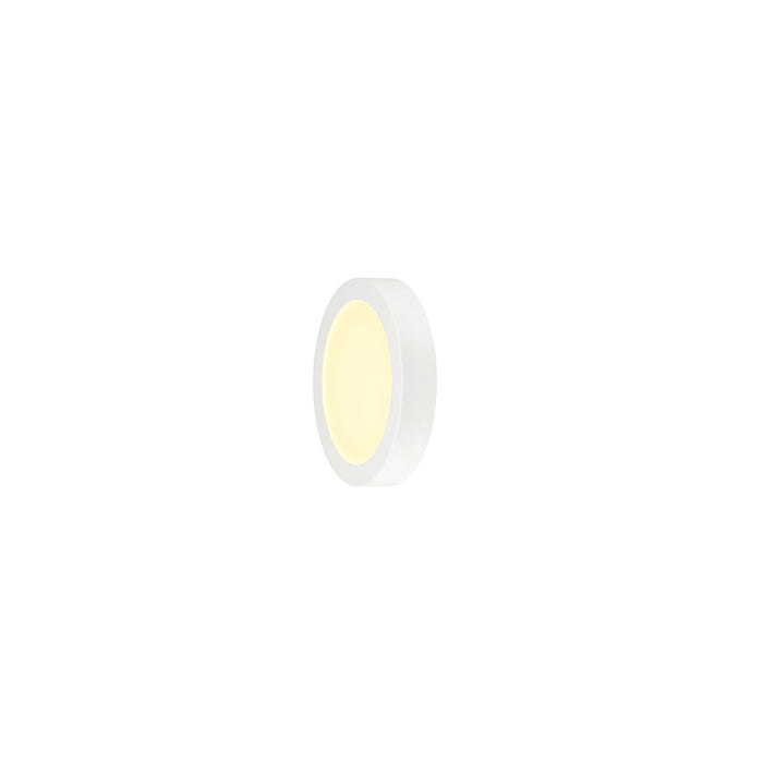 SLV 1012225 SENSER 2.0 24, CW, round, DALI, surface-mounted wall and ceiling luminaire, 3000 K / 4000 K, 23 W, 90°, white (MD25)