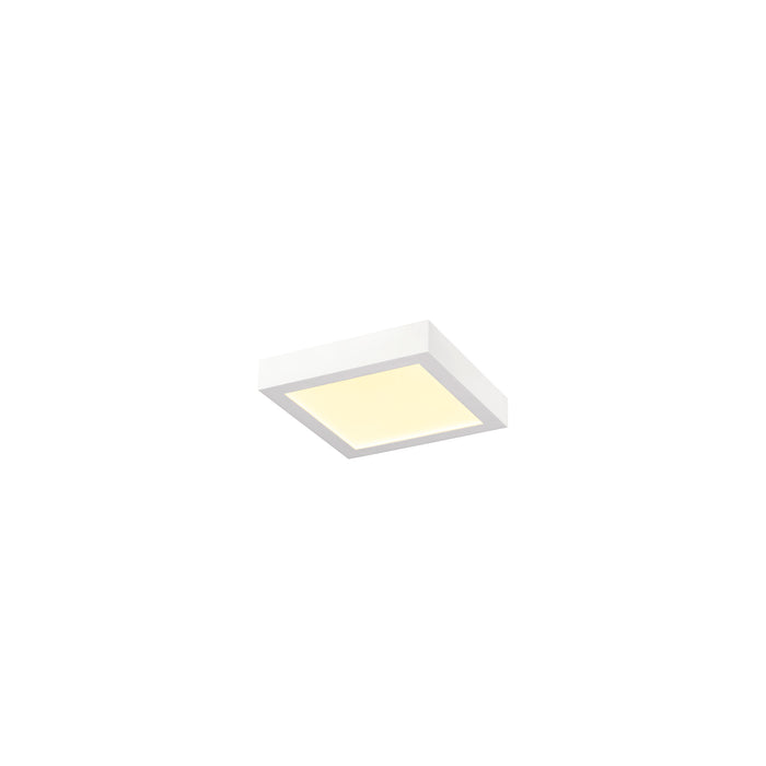 SLV 1012218 SENSER 2.0 24, CW, square, PHASE, surface-mounted wall and ceiling luminaire, 3000 K / 4000 K, 23 W, 90°, white (MD23)