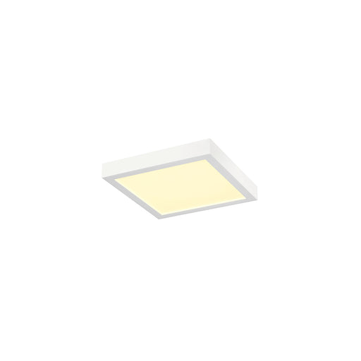 SLV 1012228 SENSER 2.0 30, CW, square, DALI, surface-mounted wall and ceiling luminaire, 3000 K / 4000 K, 27 W, 90°, white (MD01)