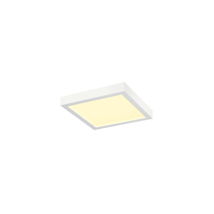 SLV 1012220 SENSER 2.0 30, CW, square, PHASE, wall and ceiling surface-mounted luminaire, 3000 K / 4000 K, 28 W, 90°, white (MD23)