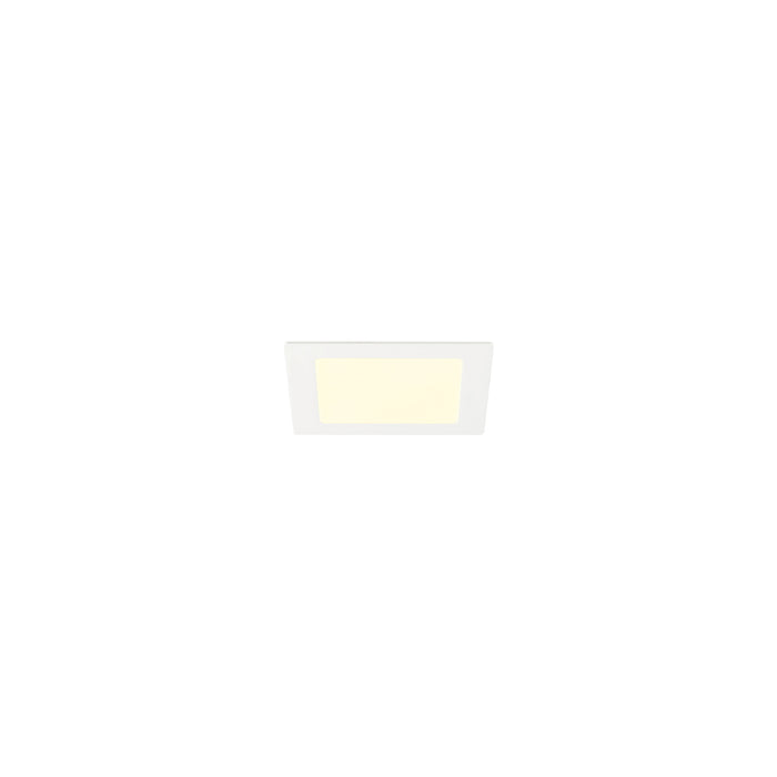 SLV 1012229 SENSER 2.0 18, RL, square, DALI, recessed ceiling luminaire, 3000 K / 4000 K, 12 W, 90°, white (MD23)