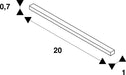 SLV 1012303 LED STRIP CONNECTOR IP SEALING SET, 8MM, clear (MD12)