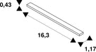 SLV 1012306 LED STRIP CONNECTOR SMD, FEED-IN S 10MM, clear (MD12)